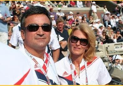 Srdjan Djokovic With His Wife